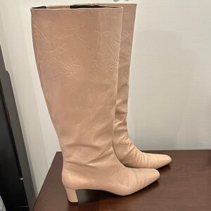 Katy Perry Women's Knee-High Block Heel Boots in Blush